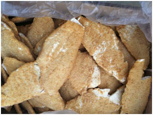 Breaded White fish fillet thin 60-100g