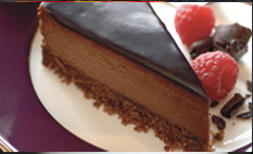 Organic Chocolate Cheesecake 12 slices 9'' - Click Image to Close